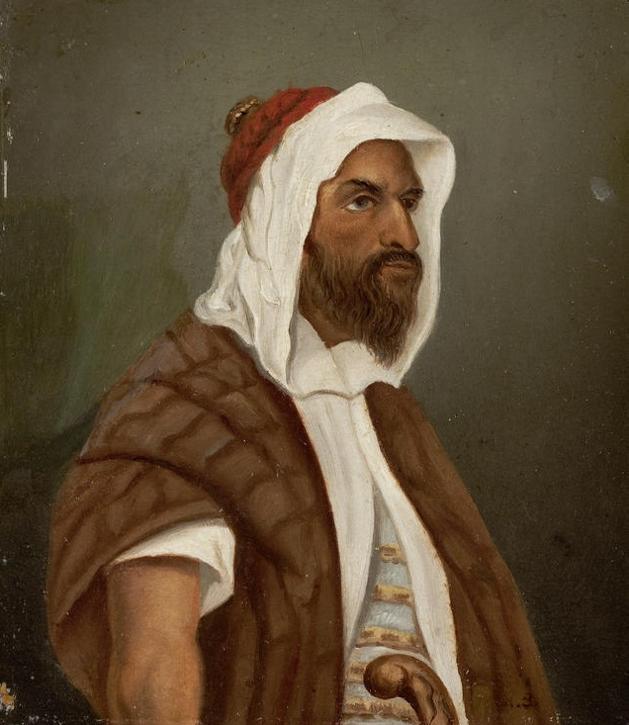 Arab Warrior, vintage artwork by Niels Simonsen, A3 (16x12") Poster Print