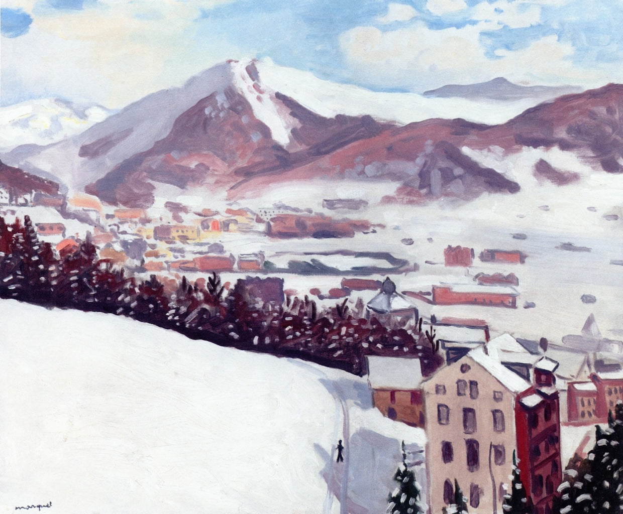 Crans-sur-Sierre by Albert Marquet,16x12(A3) Poster