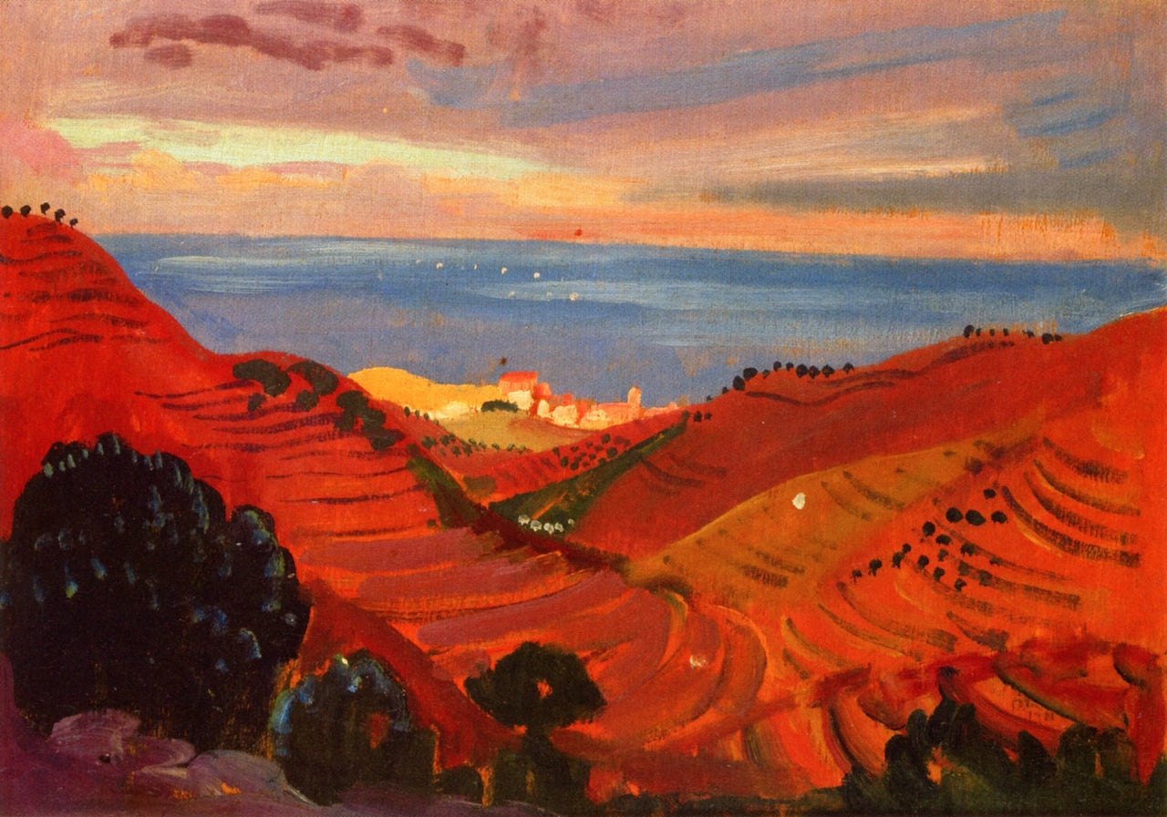 Collioure from the Hills by James Dickson Innes,16x12(A3) Poster