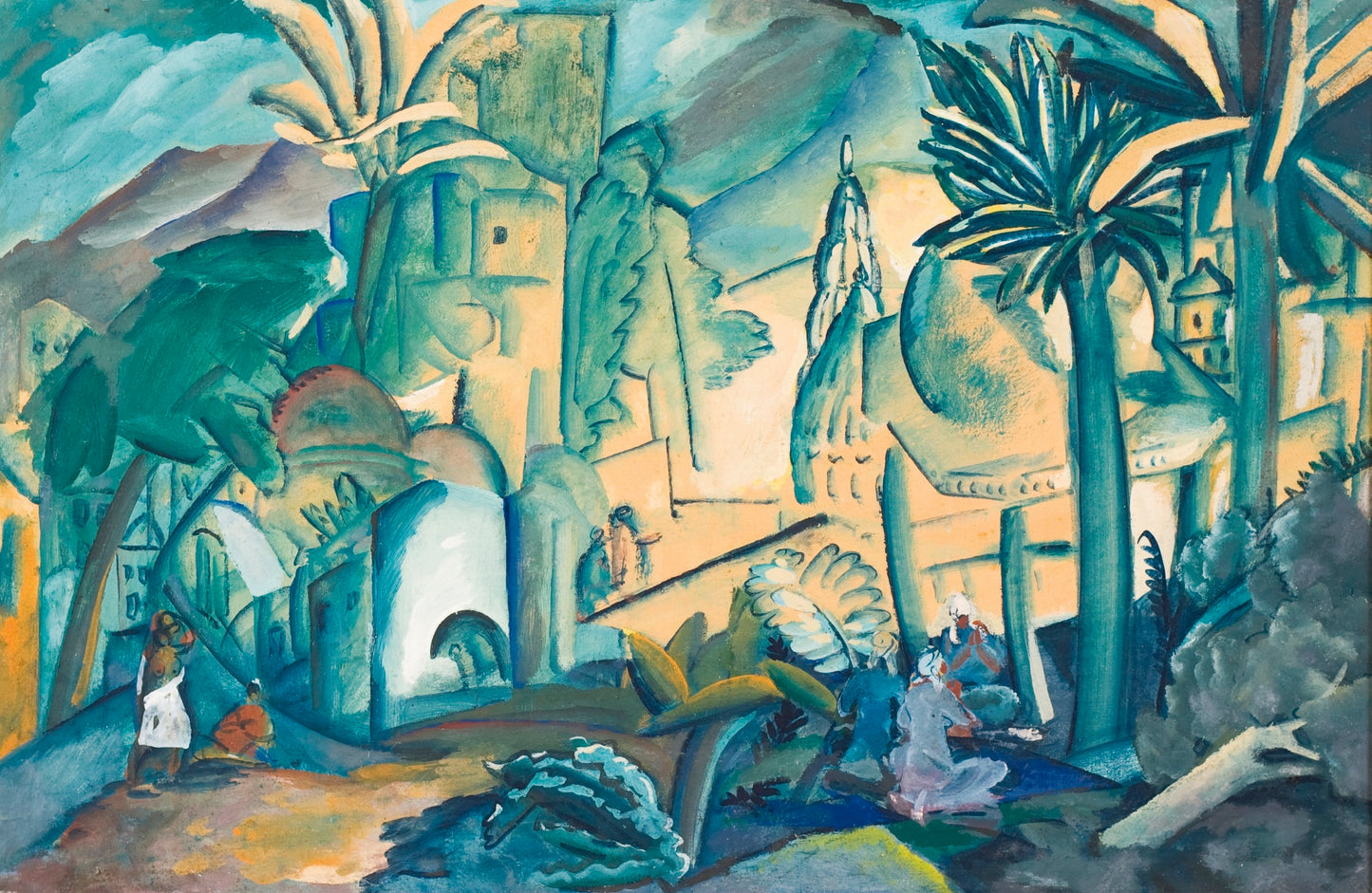 Landscape with Palm Trees, India by Alexei Kravchenko,16x12(A3) Poster