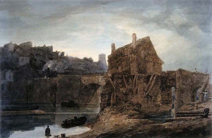 Bridgnorth, Shropshire, vintage artwork by Thomas Girtin, 12x8" (A4) Poster