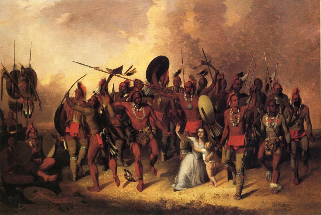 Osage Scalp Dance, vintage artwork by John Mix Stanley, A3 (16x12") Poster Print