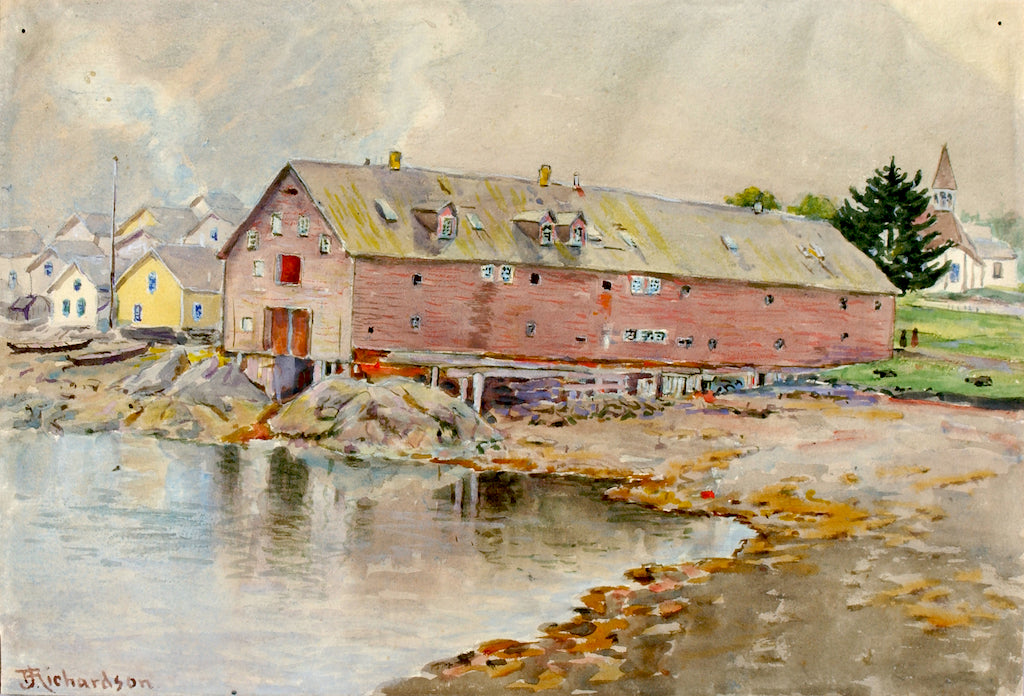 The Old Warehouse, Sitka, vintage artwork by Theodore J. Richardson, 12x8" (A4) Poster