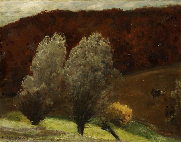 The Forest Farmland (Der Waldacker), vintage artwork by Eugen Felix Prosper Bracht, 12x8" (A4) Poster