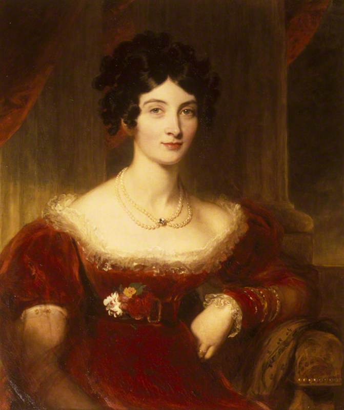 Anne Frances Bankes, Countess of Falmouth, vintage artwork by Thomas Lawrence, 12x8" (A4) Poster