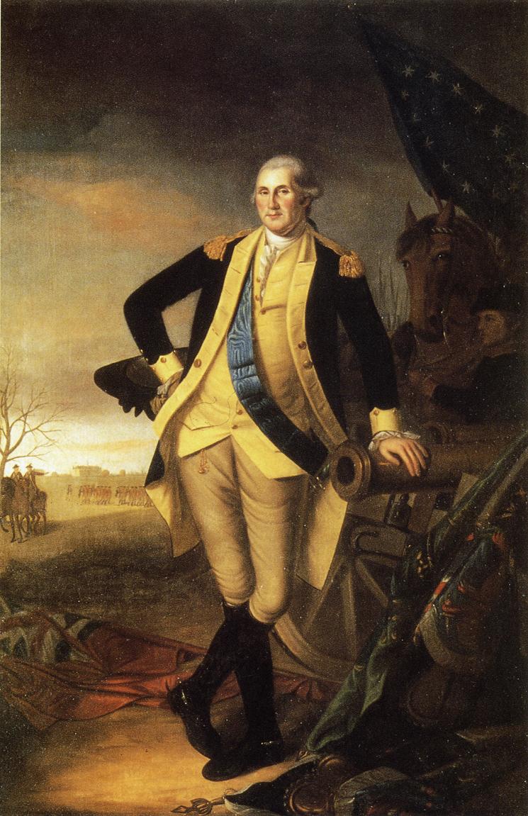 Washington After the Battle of Princeton, New Jersey, vintage artwork by Charles Willson Peale, 12x8" (A4) Poster