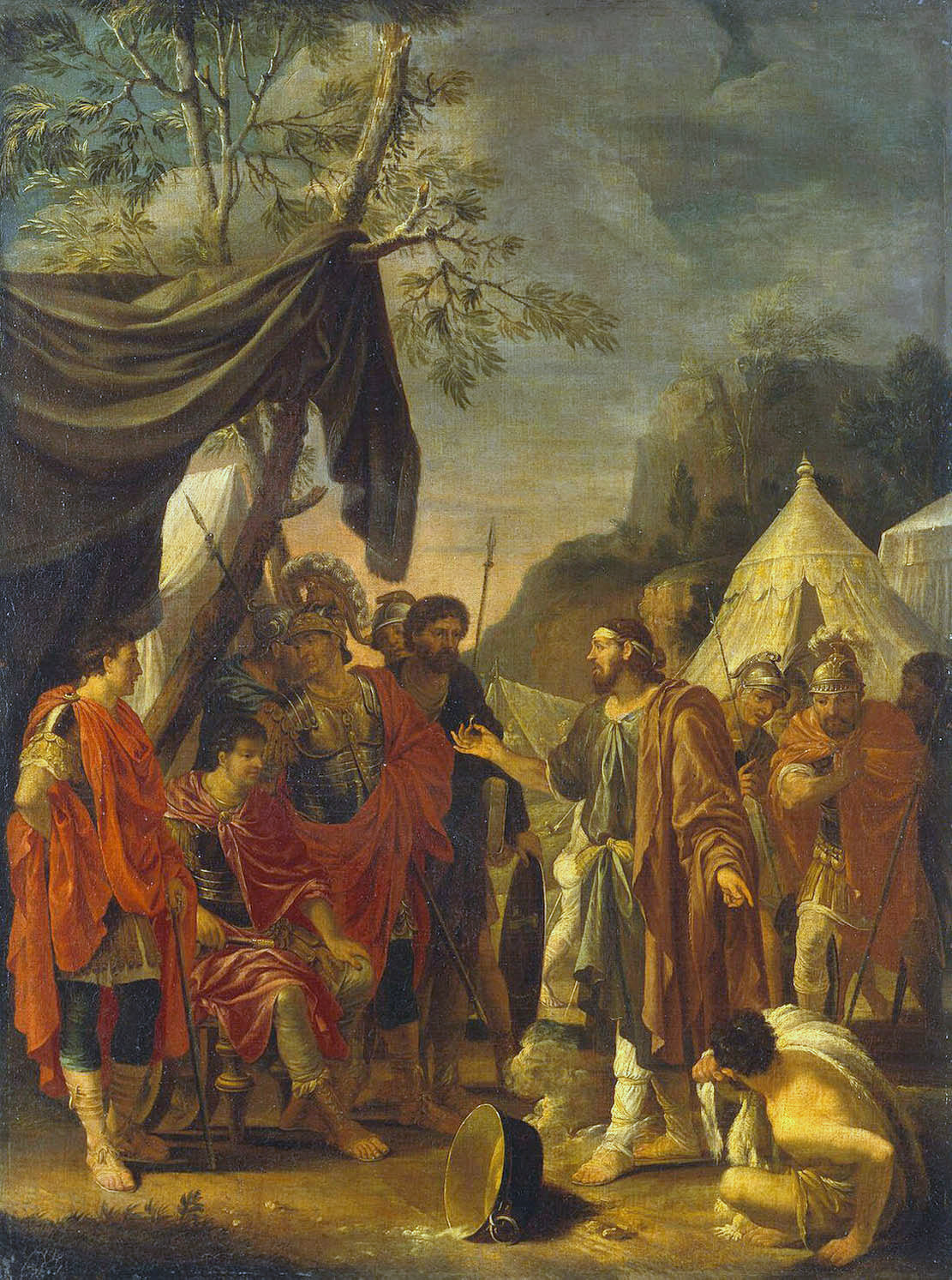 Exorcism of Demons, vintage artwork by Charles Le Brun, 12x8" (A4) Poster