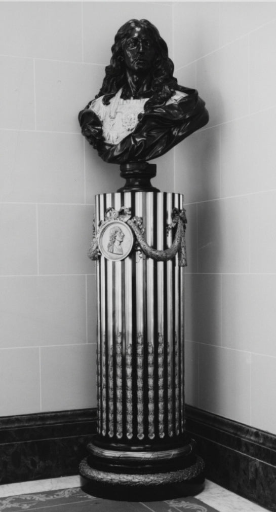 Louis de Bourbon, Le Grand Conde, vintage artwork by Antoine Coysevox, 12x8" (A4) Poster