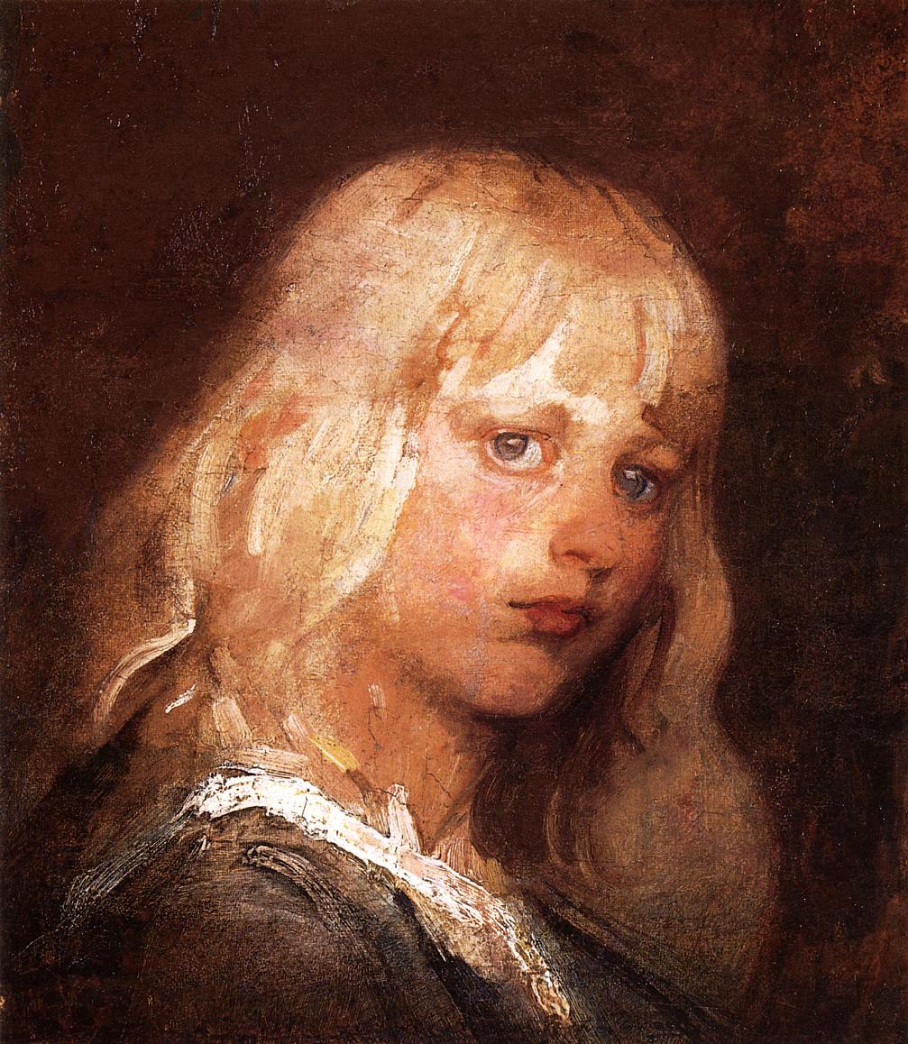 Portrait of Raphael Welles Pumpelly, vintage artwork by Abbott Handerson Thayer, 12x8" (A4) Poster