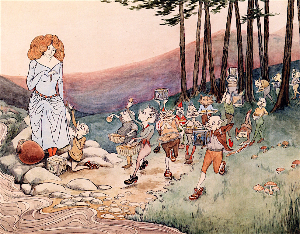 Illustration to Christina Rossetti's by Winifred Knights,16x12(A3) Poster