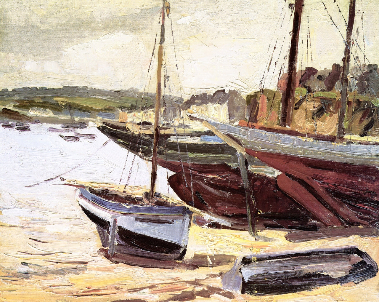 Camerie Boats, France by Abraham J. Bogdanove,16x12(A3) Poster