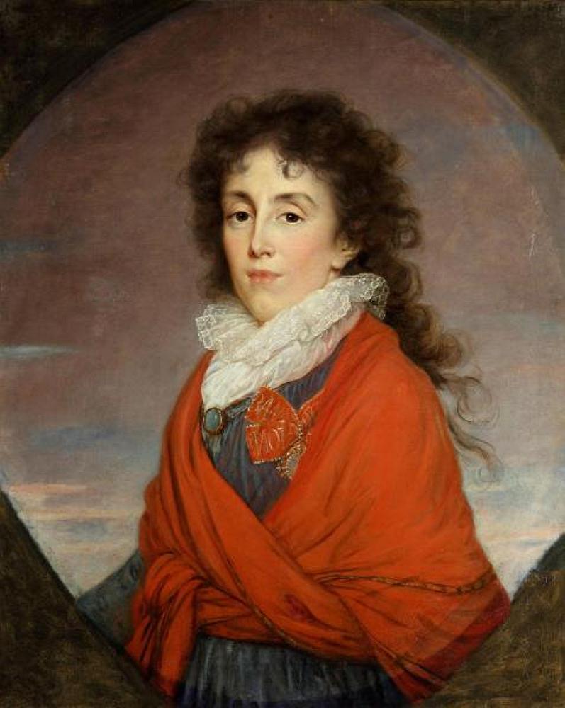 Ekaterina Kutuzova, Wife of Russian Field Marshal M.I. Kutuzov, vintage artwork by Élisabeth Vigee-Lebrun, 12x8" (A4) Poster