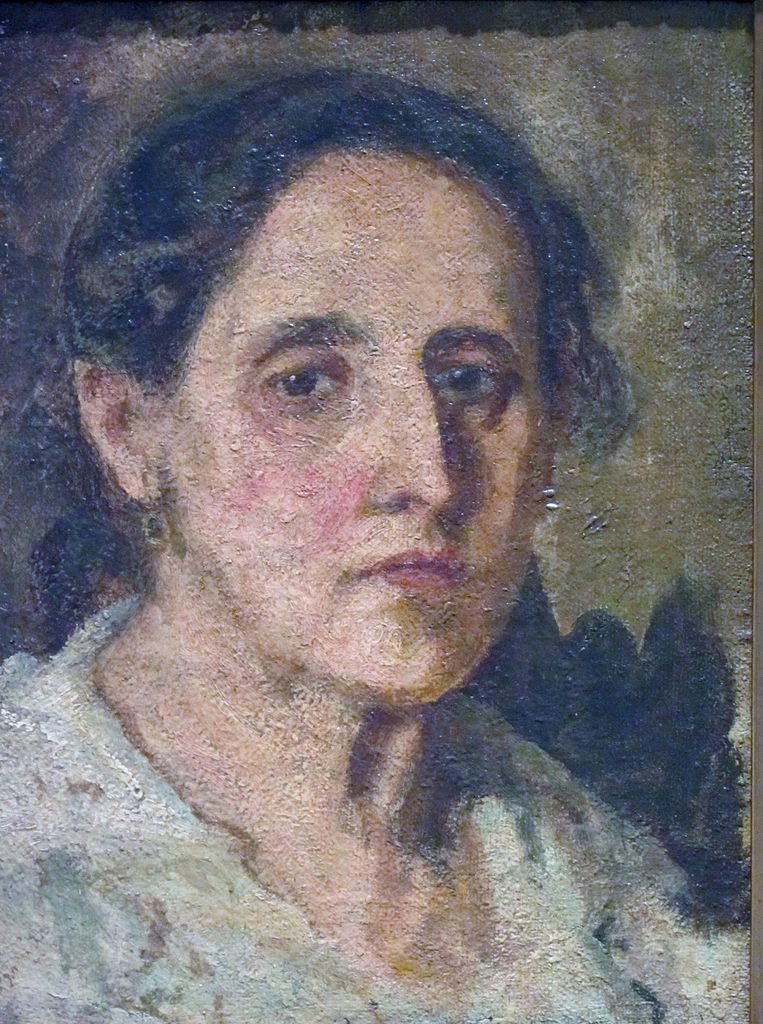Portrait of Mrs. Robles, vintage artwork by Juan Francisco Gonzalez Escobar, 12x8" (A4) Poster