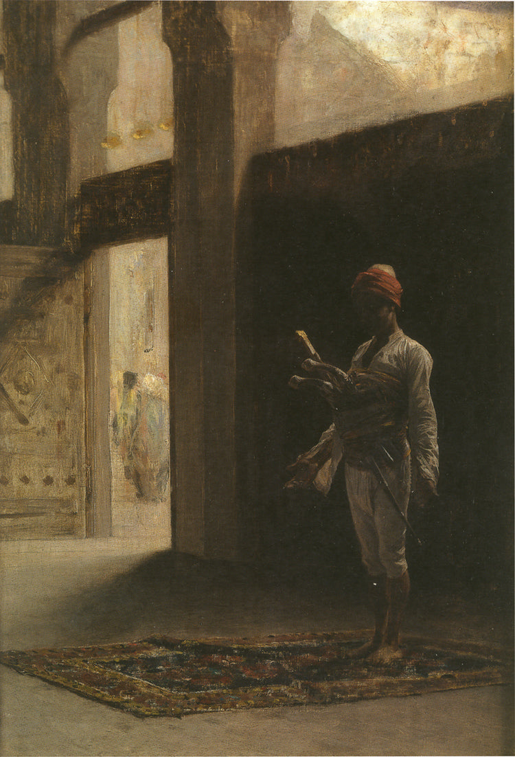 The Prayer to Allah, vintage artwork by Charles Bargue, 12x8" (A4) Poster