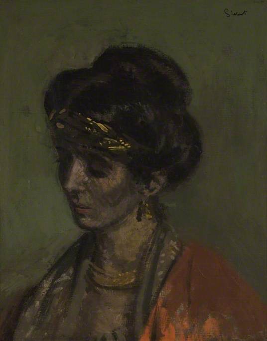 Celia Brunel, Lady Noble, vintage artwork by Walter Richard Sickert, 12x8" (A4) Poster