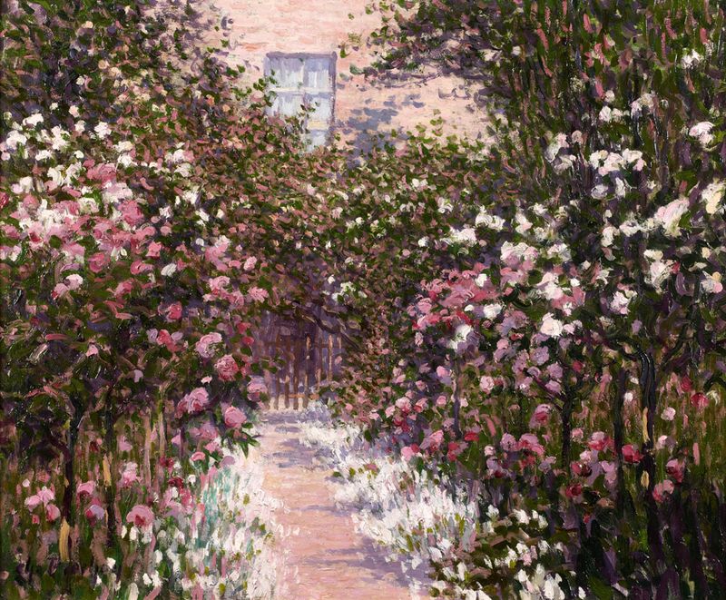 Path of Flowers, Rouen by Charles Frechon,A3(16x12")Poster