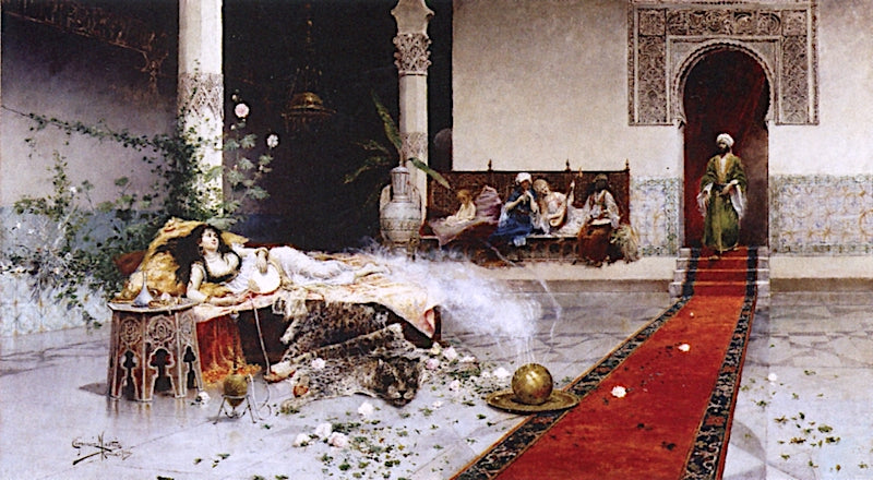 The Sultan's Favorite, vintage artwork by Juan Gimenez Martin, 12x8" (A4) Poster