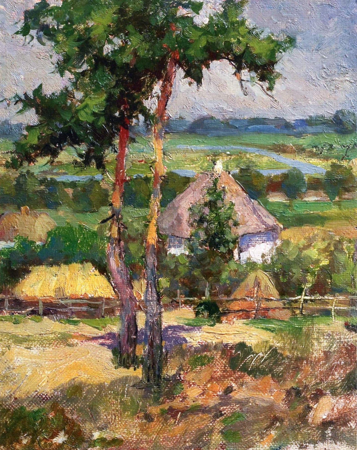 Village Outskirts by Mikhail Tkachenko,A3(16x12")Poster
