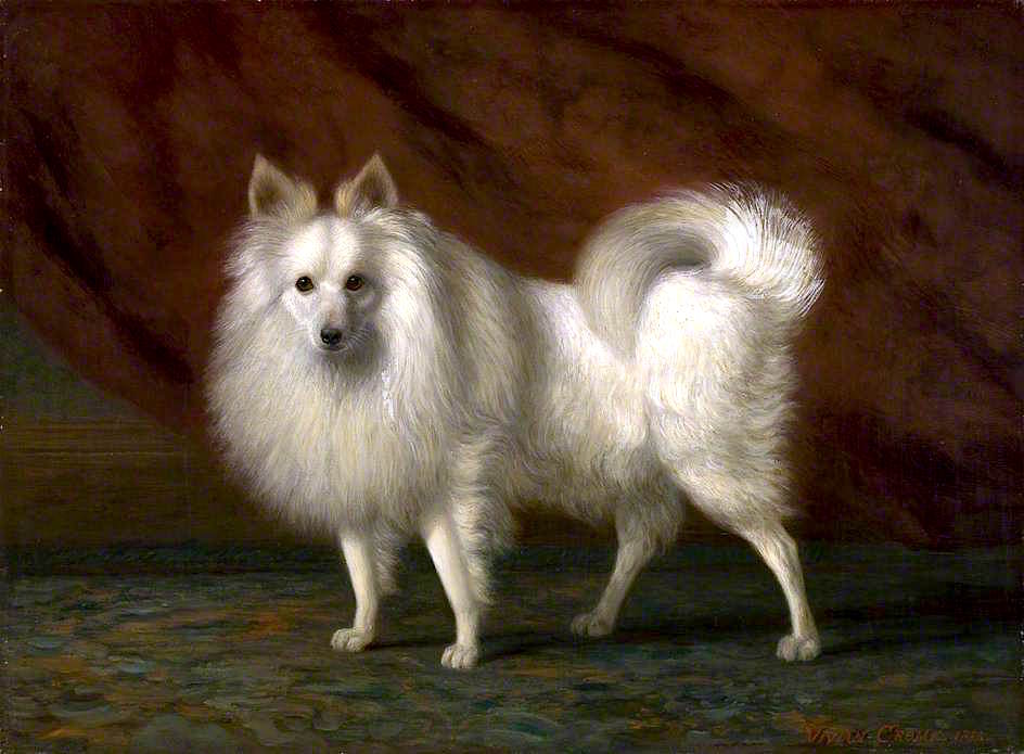 The White Dog, vintage artwork by Vivian Crome, 12x8" (A4) Poster