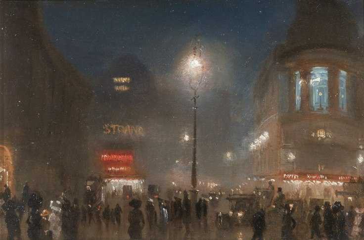 London Theatreland by George Hyde Pownall,16x12(A3) Poster