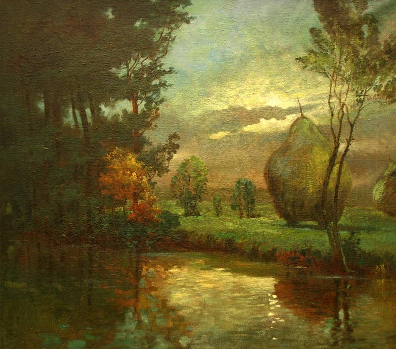 Evening in Spreewald by Walter Moras,A3(16x12")Poster