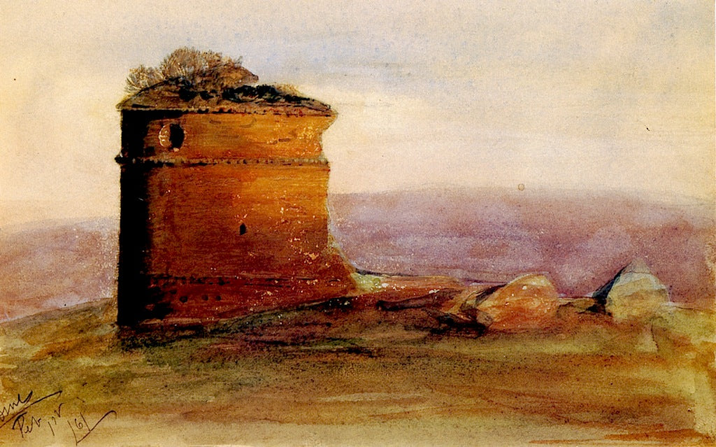 Torre di Schiavi, vintage artwork by Thomas Hiram Hotchkiss, 12x8" (A4) Poster