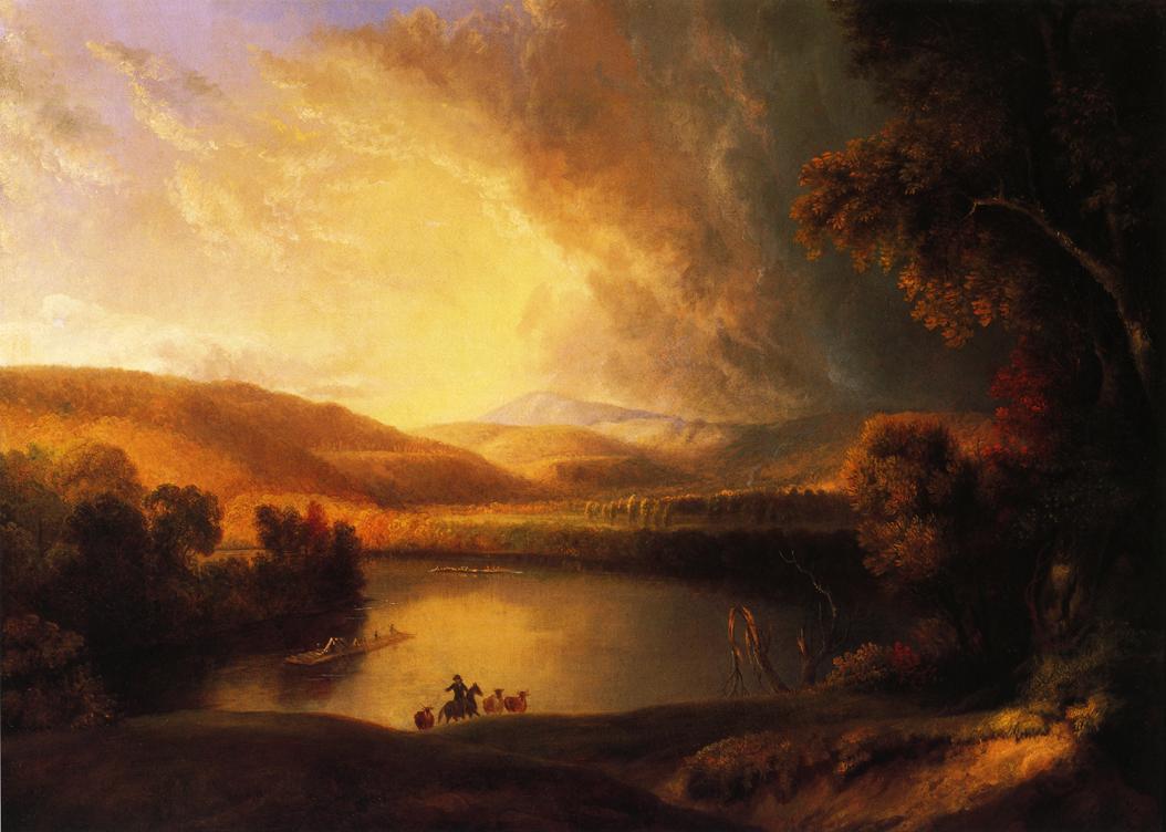 A Storm in the Valley, vintage artwork by Alvan Fisher, 12x8" (A4) Poster