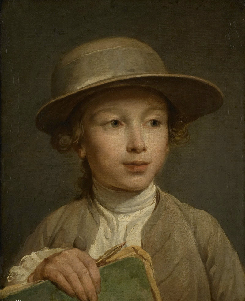 The Young Draughtsman, vintage artwork by Nicolas Bernard Lepicie, 12x8" (A4) Poster