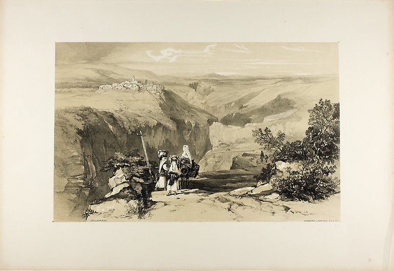 Collepardo, vintage artwork by Edward Lear, A3 (16x12") Poster Print