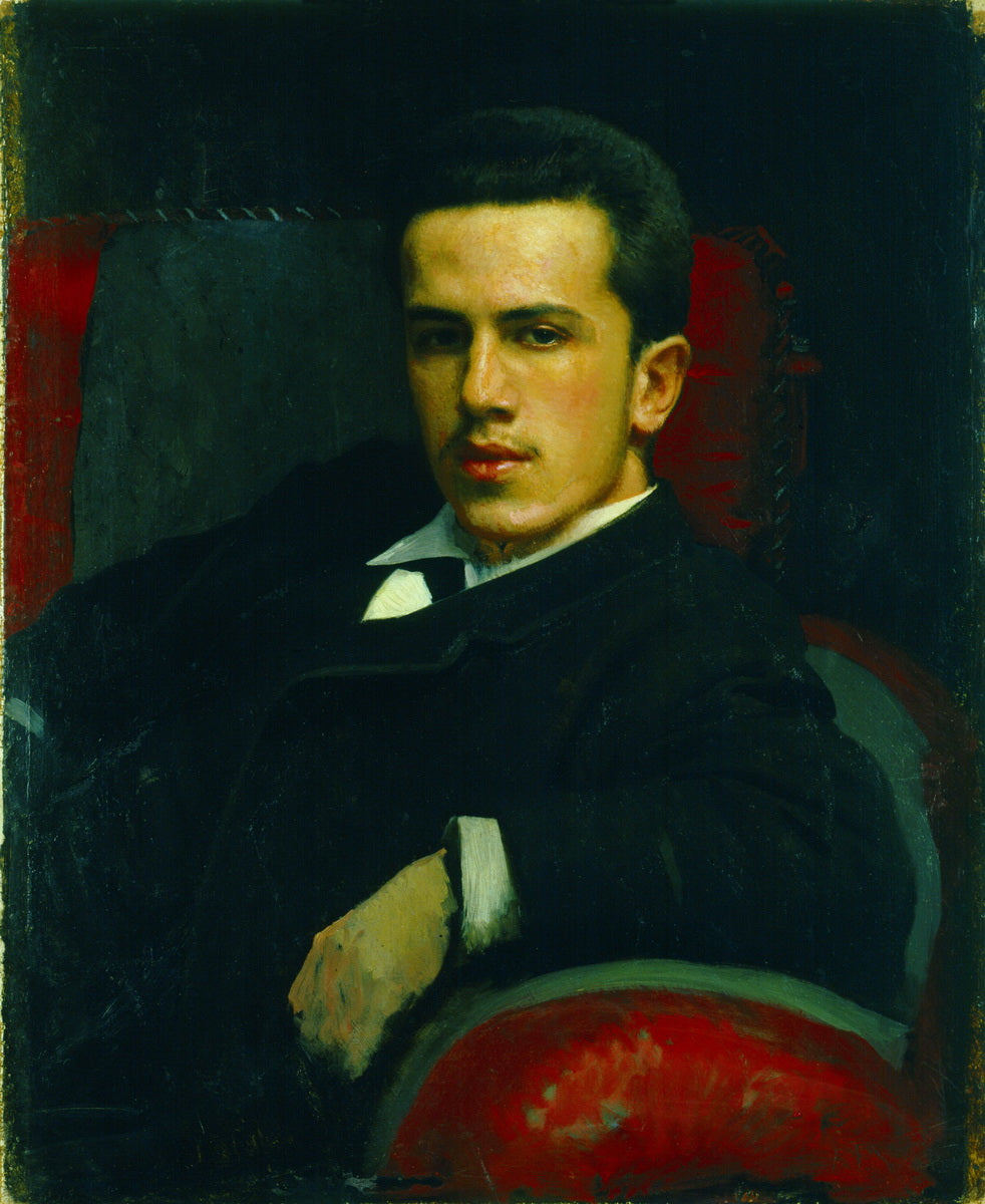 Portrait of the Artist's Son Anatoly, vintage artwork by Ivan Kramskoi, 12x8" (A4) Poster