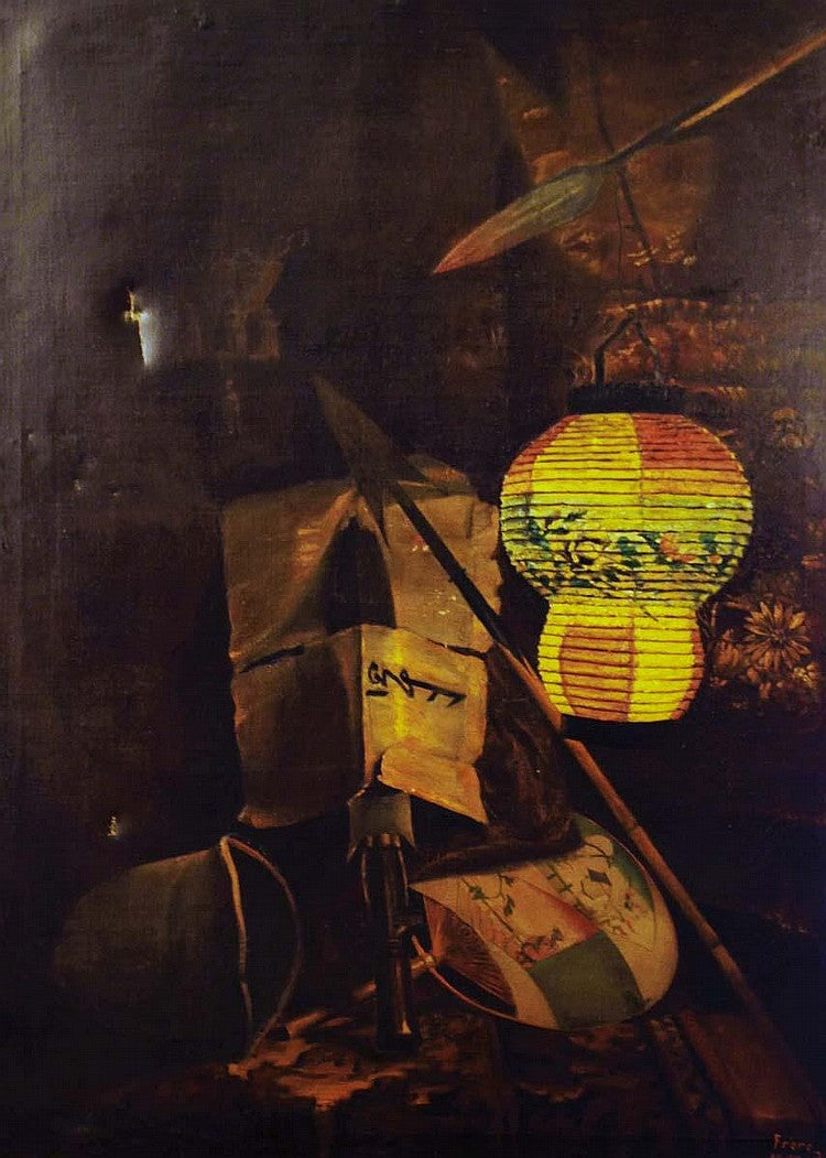 Still Life of Chinoiseries, vintage artwork by Charles Theodore Frère, A3 (16x12") Poster Print