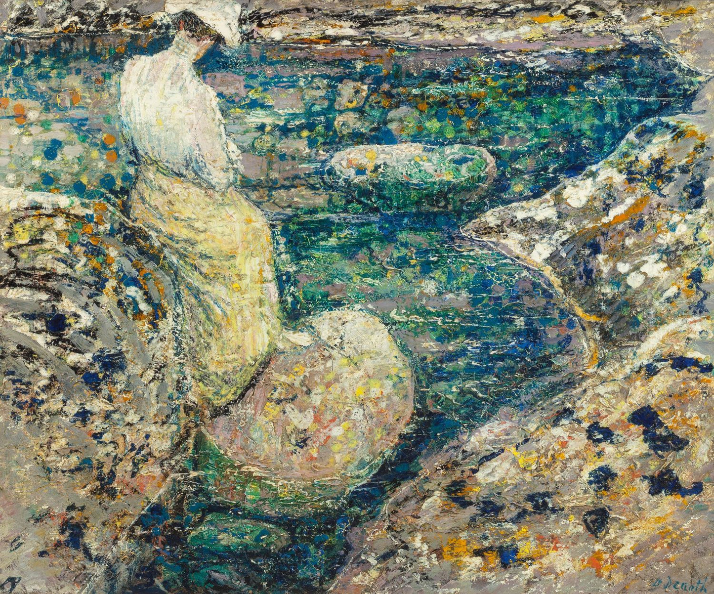 The Sheltered Pool by Henry Golden Dearth,A3(16x12")Poster
