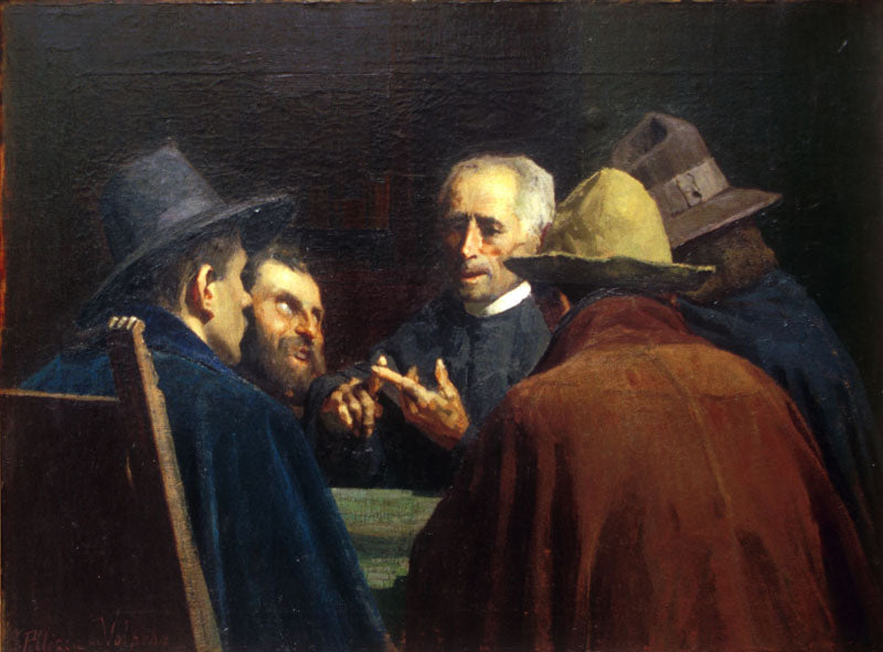 Discussion by Giuseppe Pellizza da Volpedo,A3(16x12")Poster