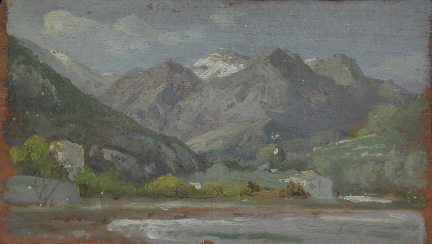 Bent Menton, vintage artwork by William Trost Richards, 12x8" (A4) Poster