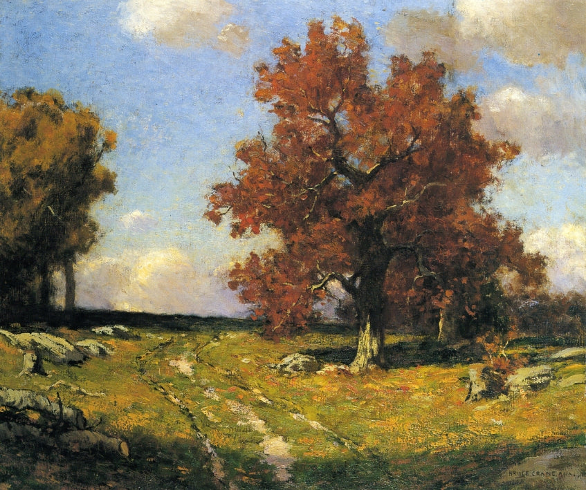 Country Lane in Autumn by Bruce Crane,A3(16x12")Poster