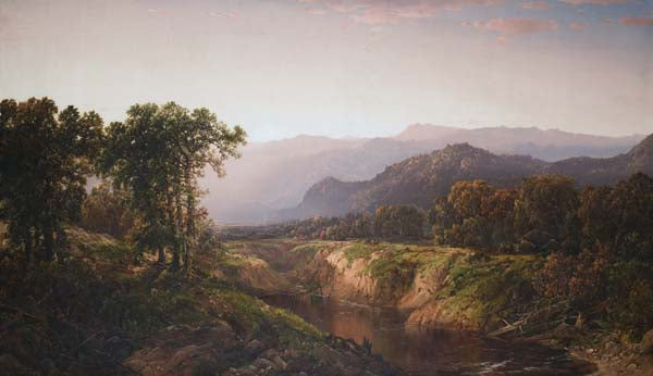 Autumn in the White Mountains, vintage artwork by William Louis Sonntag, Sr, 12x8" (A4) Poster