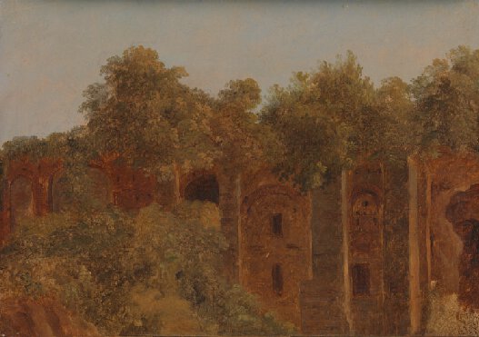 Ruins on the Palatine, vintage artwork by Andre Giroux, A3 (16x12") Poster Print