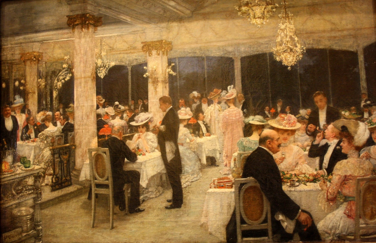 Armenonville le Soir du Grand Prix by Henri Gervex,A3(16x12")Poster