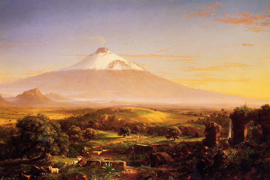 Mount Etna, vintage artwork by Thomas Cole, A3 (16x12") Poster Print