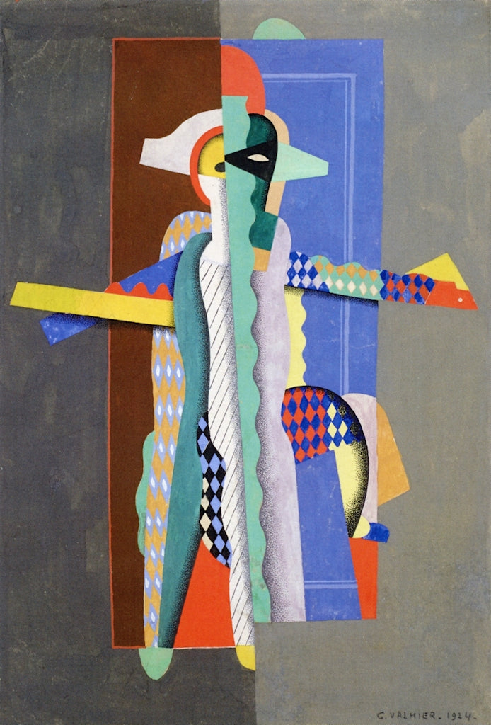 Harlequin Dancing by Georges Valmier,16x12(A3) Poster