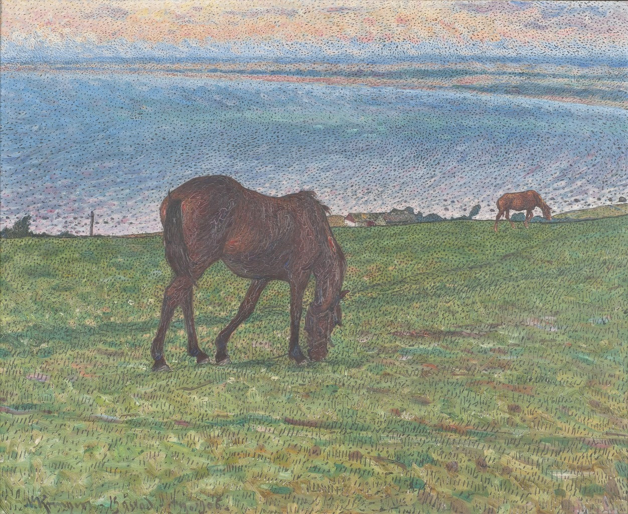 Evening in August by Nils Kreuger,A3(16x12")Poster