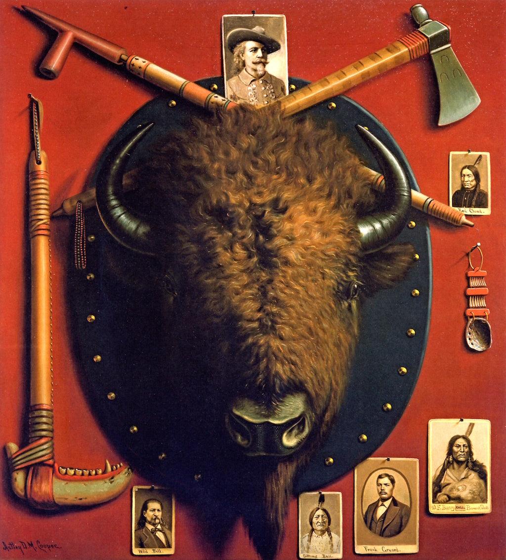 the Past - The Buffalo Head by Astley David Montague Cooper,A3(16x12")Poster