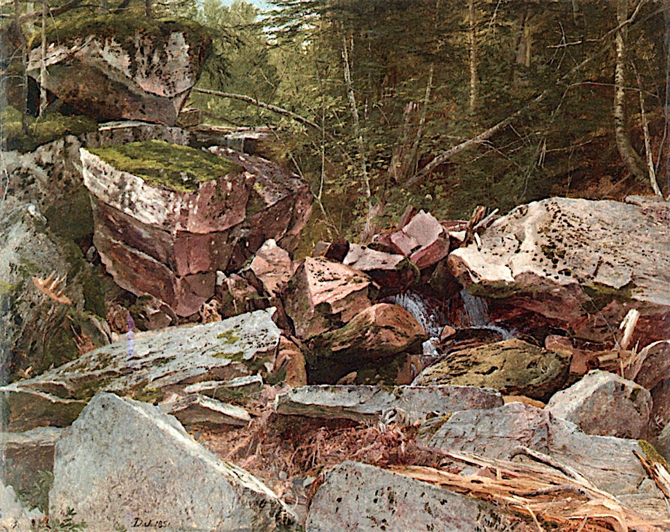 Study, North Conway, New Hampshire, vintage artwork by David Johnson, 12x8" (A4) Poster
