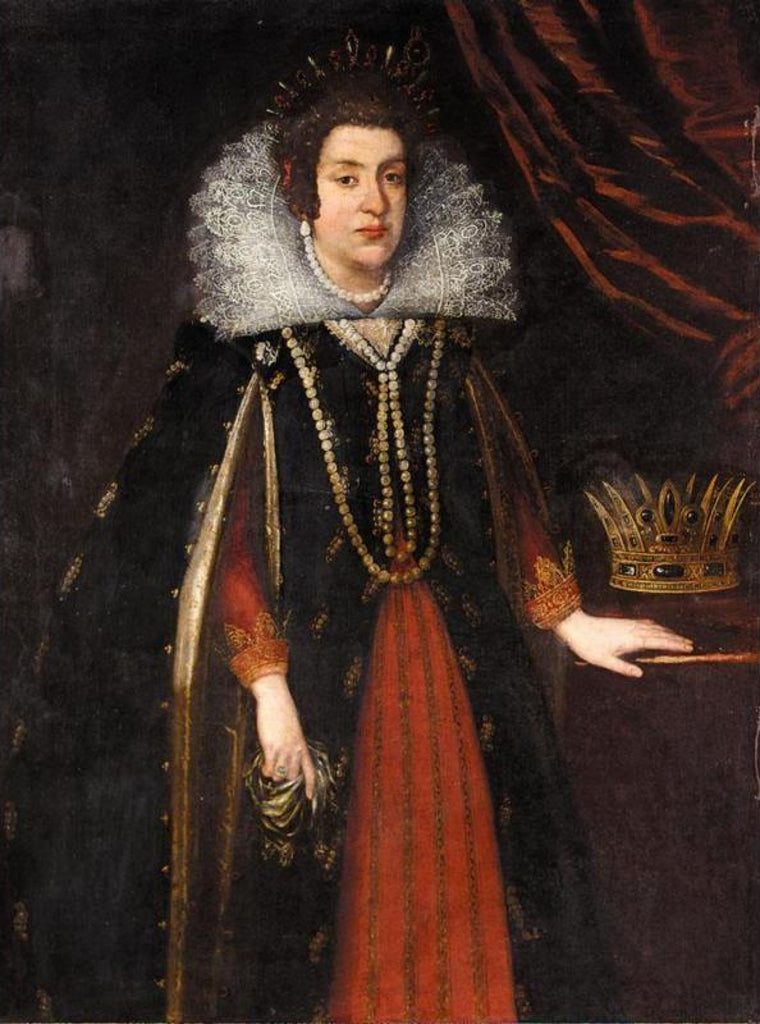 Maria Magdalena of Austria, Grand Duchess of Tuscany, vintage artwork by Justus Sustermans, 12x8" (A4) Poster