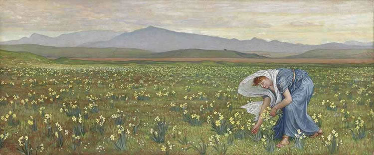 The Primavera, vintage artwork by Walter Crane, 12x8" (A4) Poster