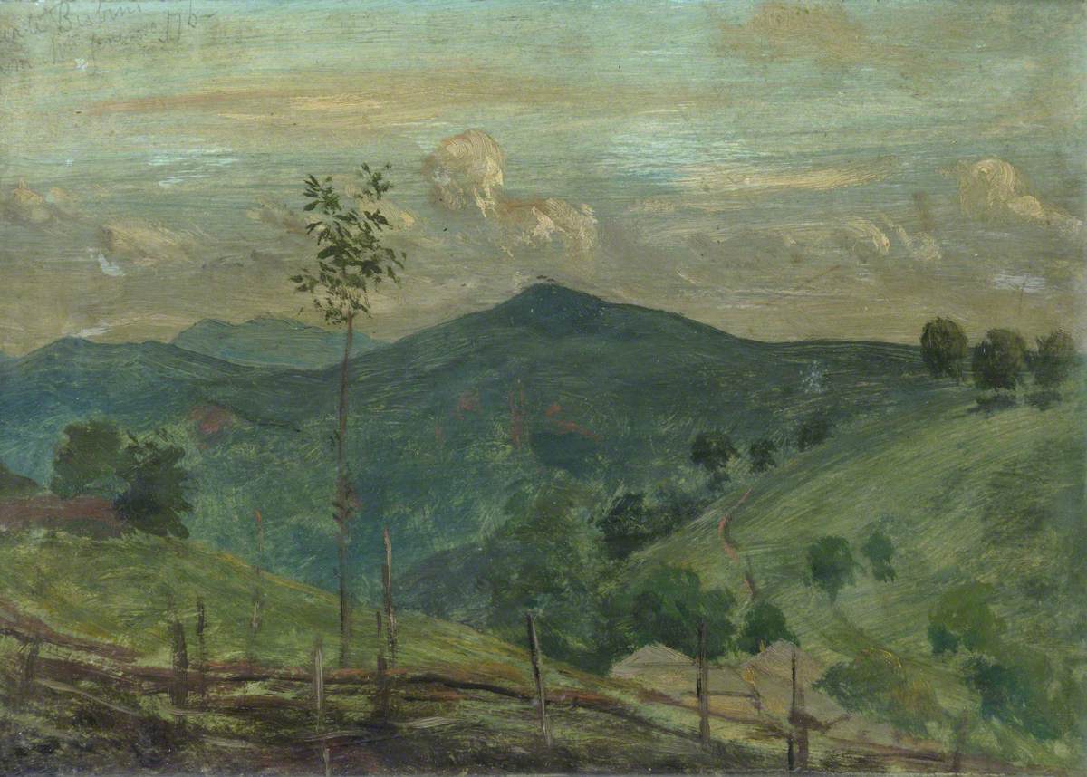 Monte Bisbino, vintage artwork by Samuel Butler, 12x8" (A4) Poster