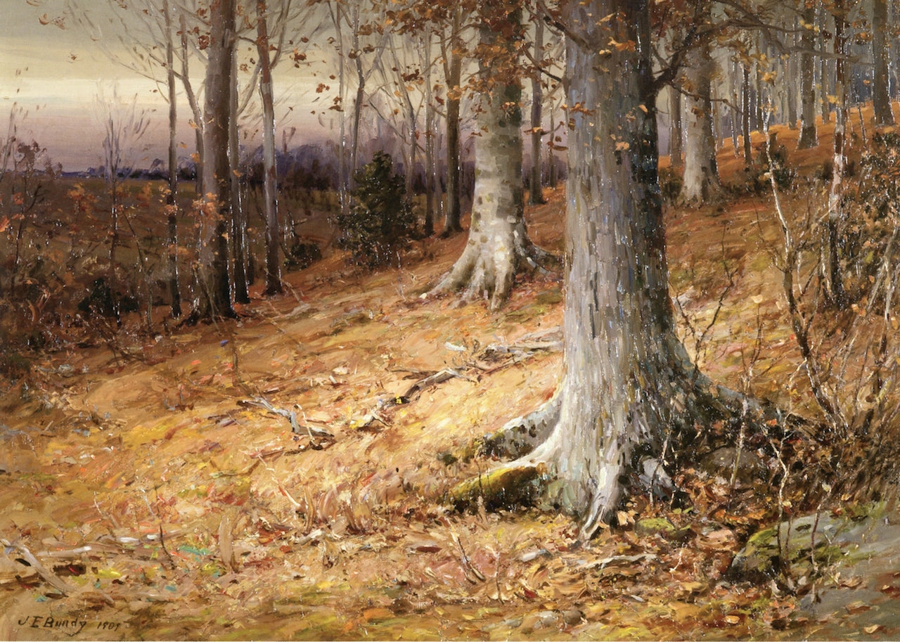 Autumn Tones, vintage artwork by John Elwood Bundy, 12x8" (A4) Poster