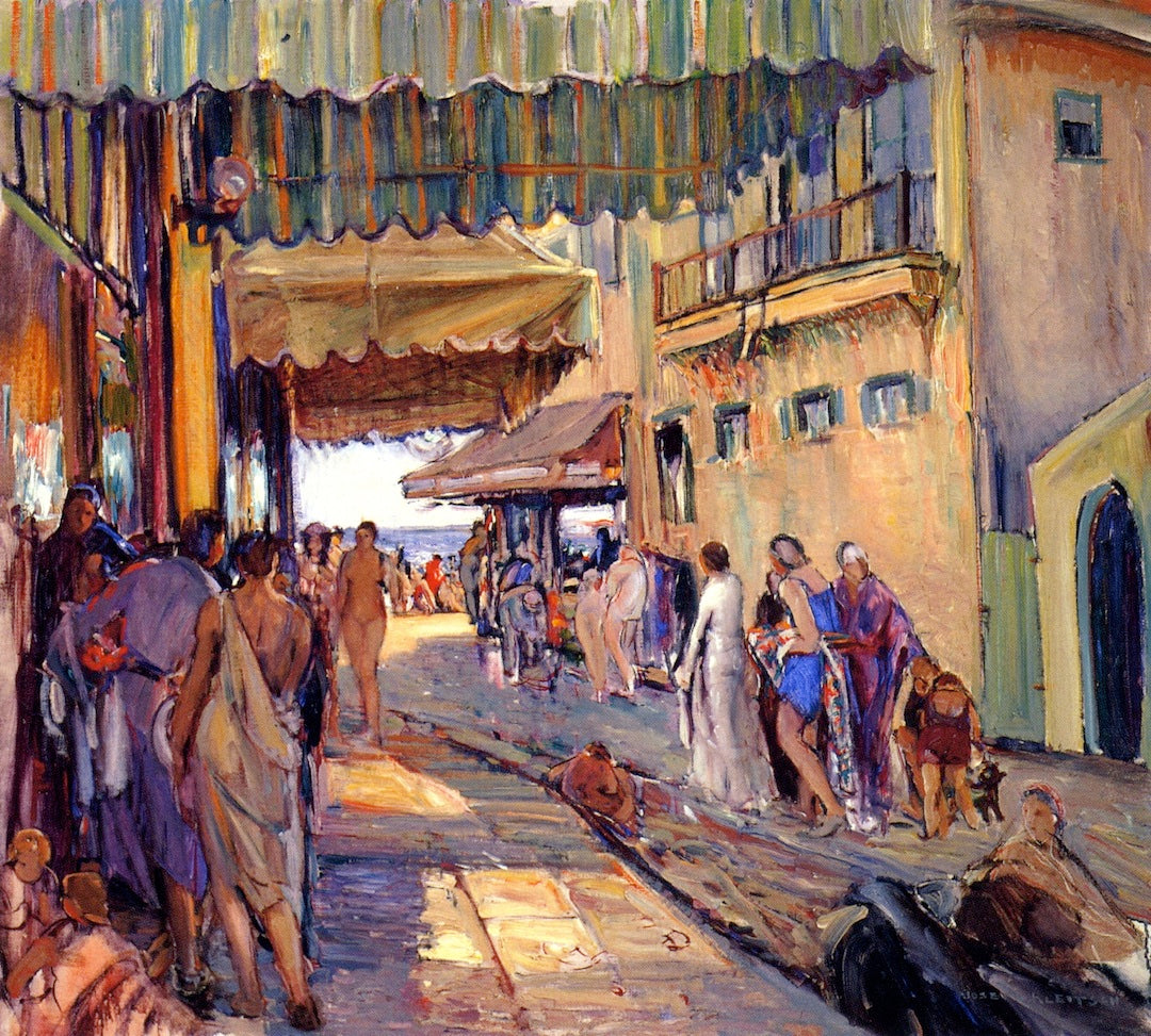 Ocean Front - Main Beach, Laguna by Joseph Kleitsch,16x12(A3) Poster