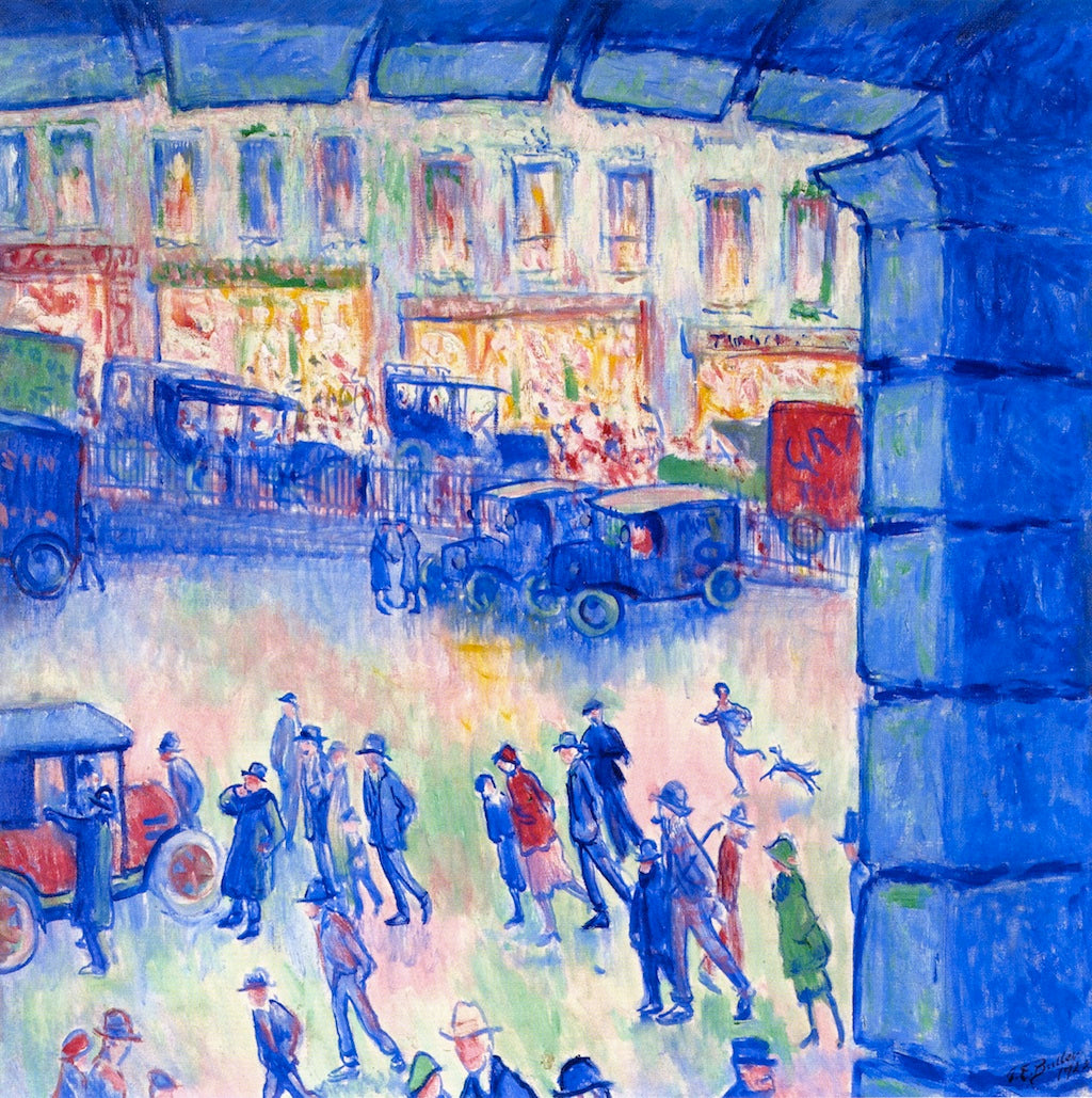 Cour de Rome et la Gare Sant-Lazare by Theodore Earl Butler,A3(16x12")Poster