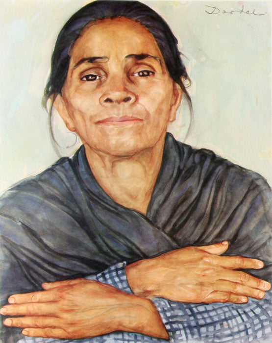 Mexican woman with crossed hands by Nils Dardel,16x12(A3) Poster